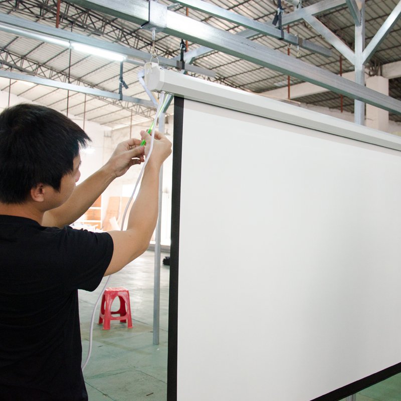 intelligent motorized screens supplier for indoors-projection screen supplier,projector screen,Proje