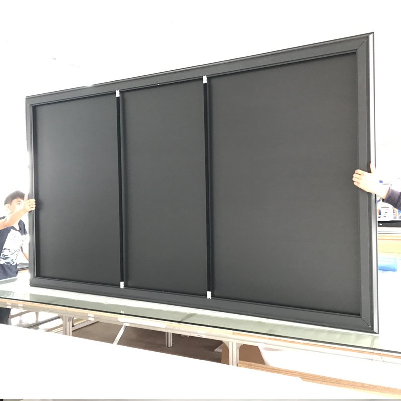 XY Screens-Slim Bezel High Gain Ambient Light Rejecting Projector Screen ZHK100B-Black Crystal HG