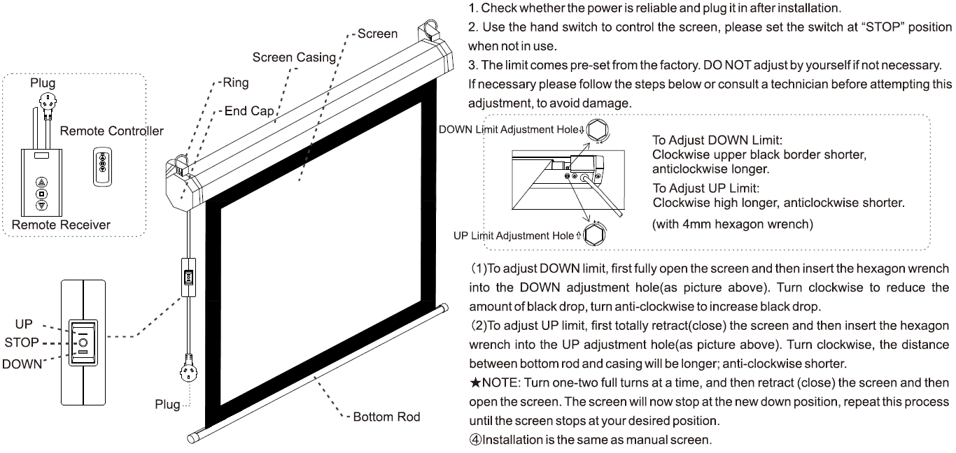 OEM pull down rear projection screen screen school down pull down projector screen