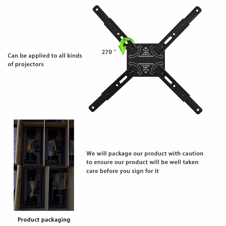 fast folding large projector mount directly sale for PC