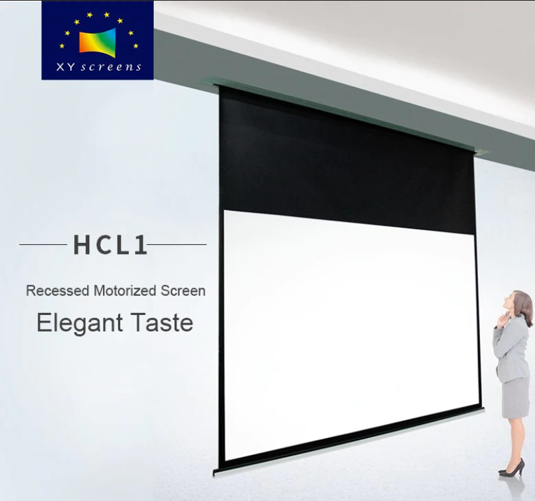 Hot home theater screen hcl1 electric inceiling XY Screens Brand
