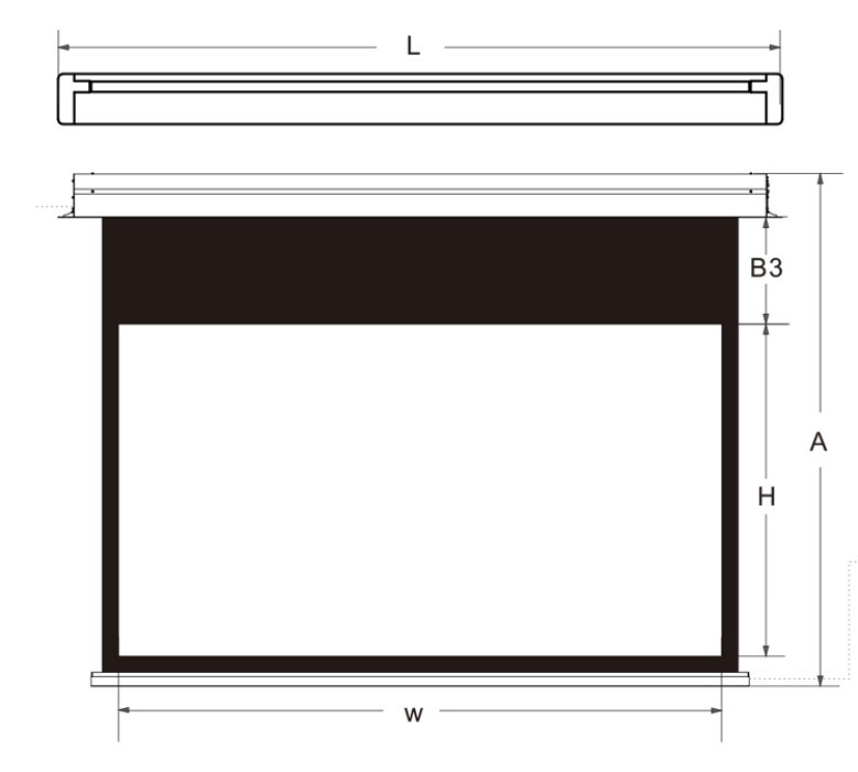 coated fixed projector screen design for home