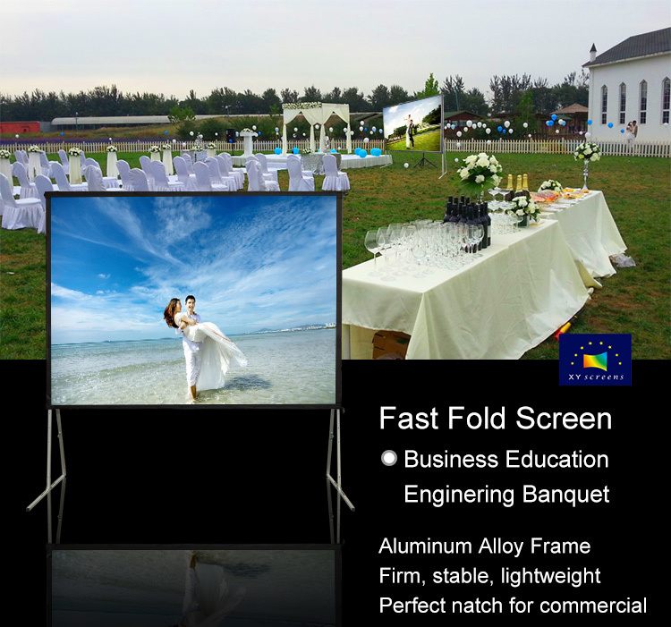 XY Screens opf outdoor outdoor projector screen ff1 bag