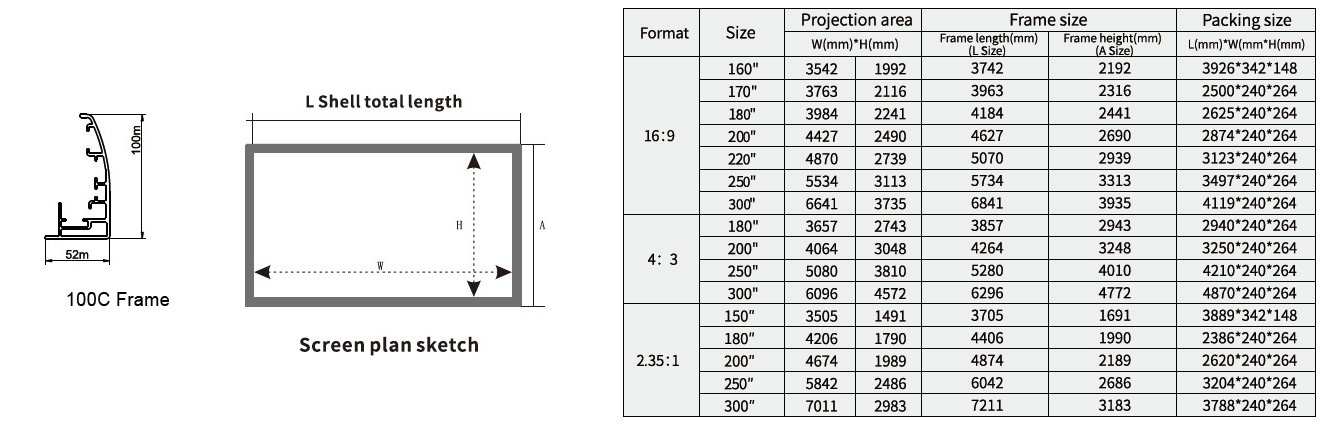 XY Screens-High-quality Home Projector Screen | Large Cinema Fixed Frame Projector-12
