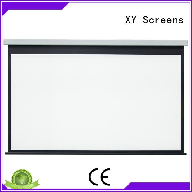 Electric Drop Down Movie Screen electric retractable Motorized Retractable Projector Screen XY Screens Brand