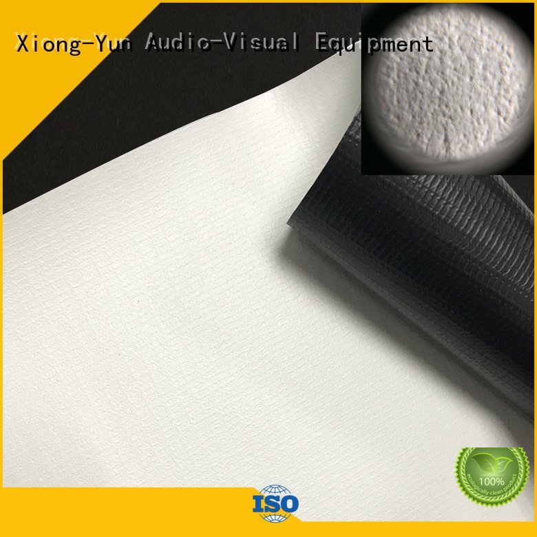 XY Screens Brand silver white HD home theater projection screens with soft PVC fabric matte hd