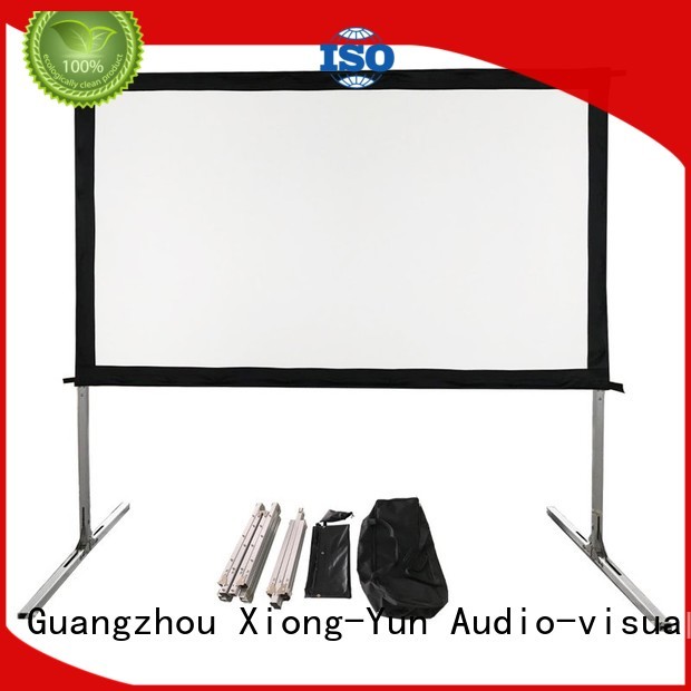 XY Screens fast folding outdoor retractable projector screen supplier