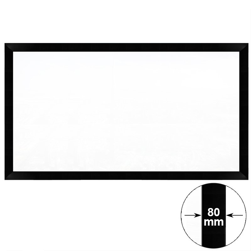 XY Screens 80-200 Inch Fixed Frame Projection Screen for Home Theater HK80C Series Home Theater Fixed Frame Projector Screens image12