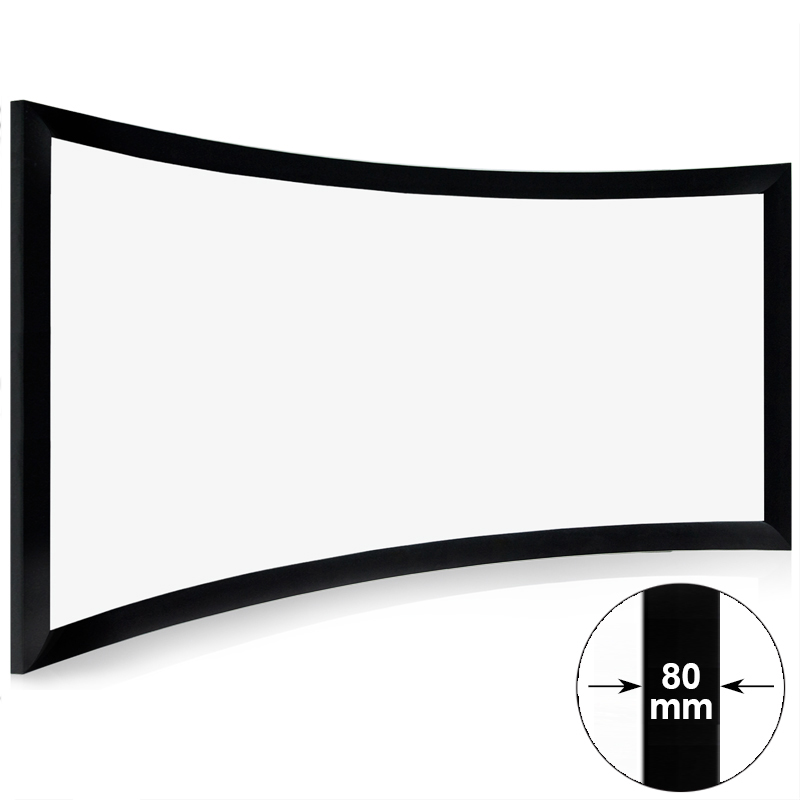 XY Screens HD Home Theater Curved Frame Projector Screen CHK80B Series Home Entertainment Curved Projector Screens image7