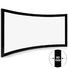 thin curved home theater screen personalized for household