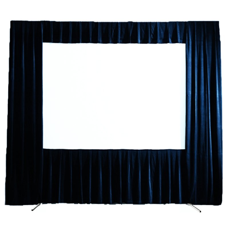 XY Screens Folding Frame Projector Screen with Black Drape FF1 Series Outdoor Projector Screens image16