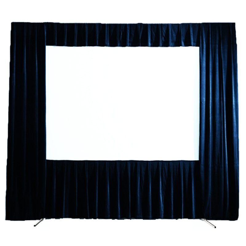 Folding Frame Projector Screen with Black Drape FF1 Series