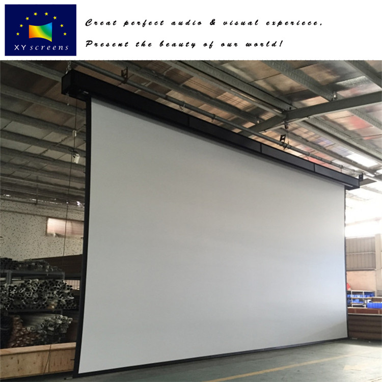 High Quality 140 180 Inch Motorized Retractable Movie Screen E300a