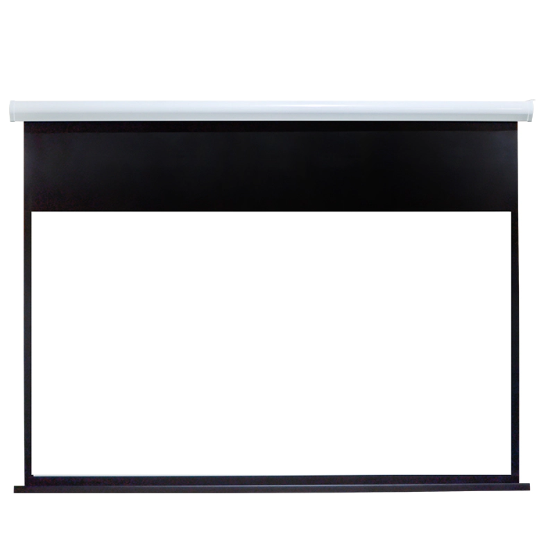 Curved Iron Motorized Projection Screen RC80