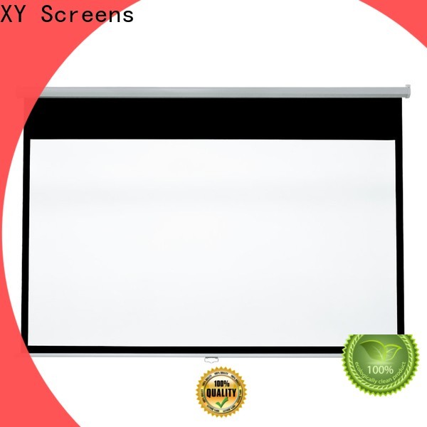 coated sheet pull down projector screen with good price for students