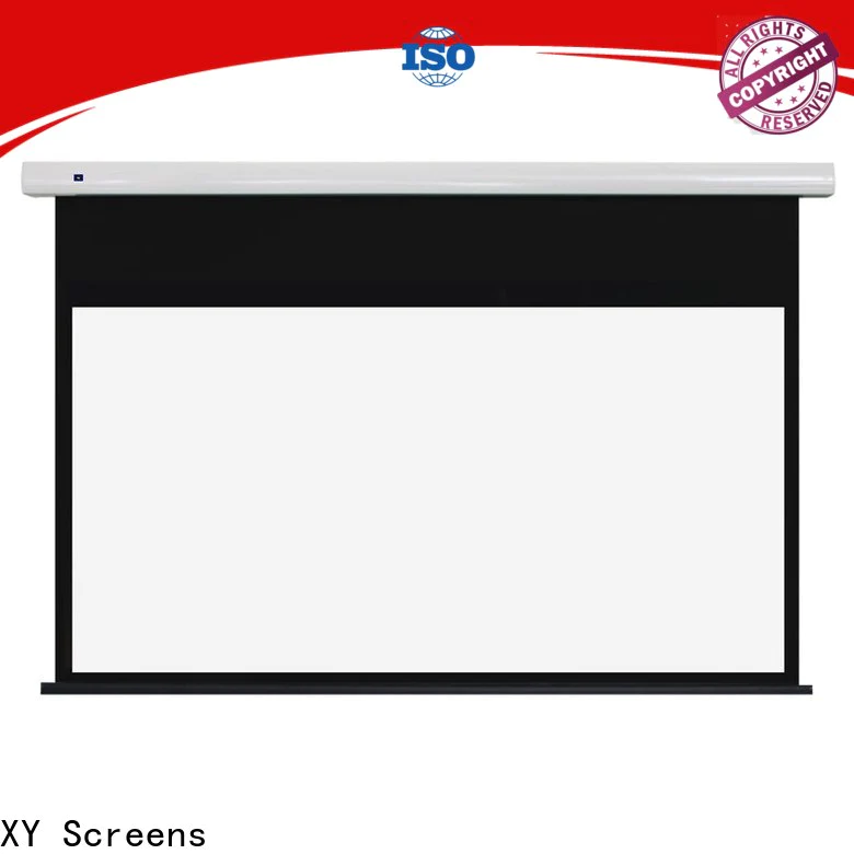 XY Screens electric theater projector screen factory for home
