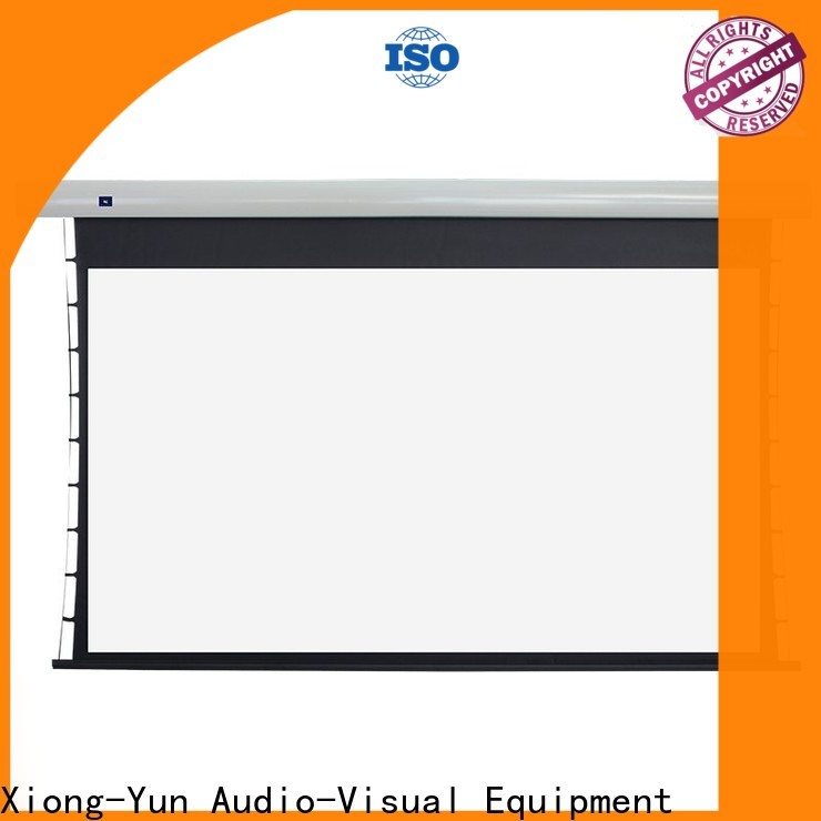 XY Screens manual tensioned projector screen factory price for living room