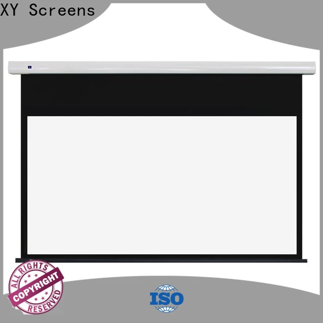 XY Screens motorised projector screen factory price for rooms