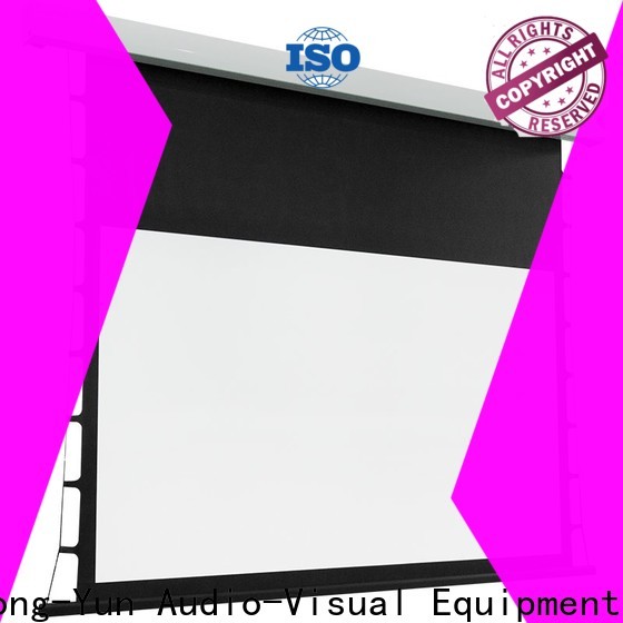 light rejecting tab tensioned projector screen factory price for home
