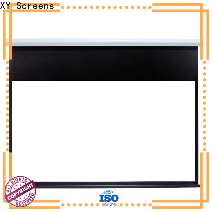 curved motorized projector screen factory price for theater