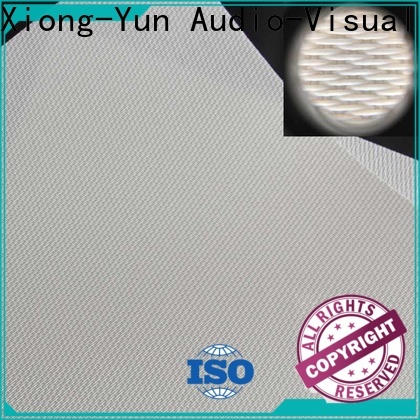 XY Screens metallic acoustically transparent screen material from China for motorized projection screen