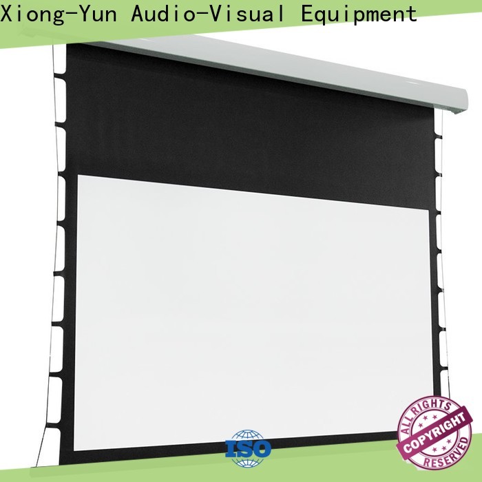 XY Screens tab tension screen personalized for living room