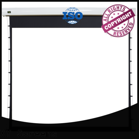 XY Screens retractable motorized projector screen factory price for indoors