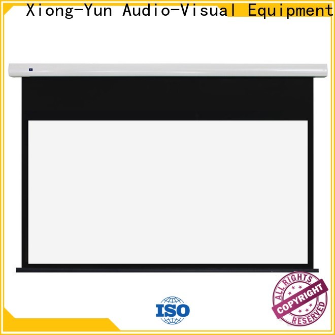 curved motorised projector screen factory price for indoors