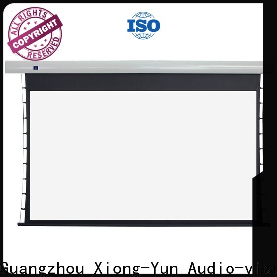 XY Screens tab tensioned projector screen supplier for household