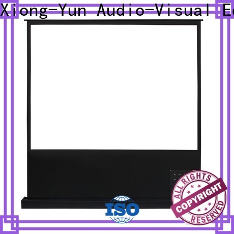 XY Screens white portable pull up projector screen factory for living room