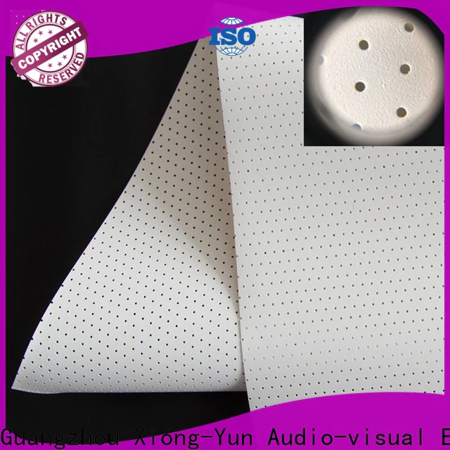 perforating acoustic screen material manufacturer for thin frame projector screen