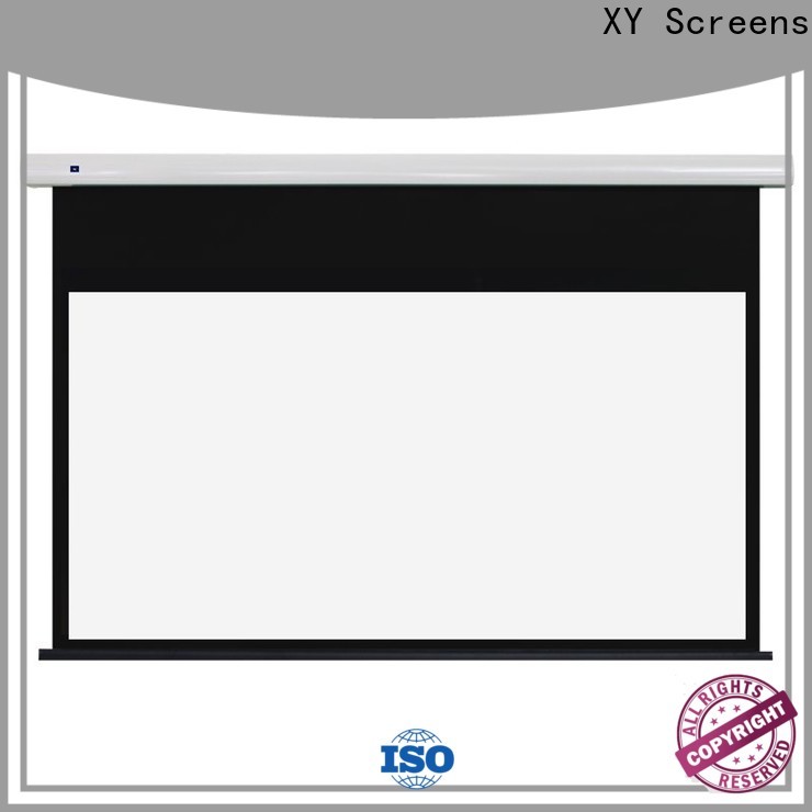 motorized projection screen manufacturer with good price for living room
