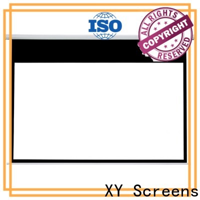 retractable motorized projector screen factory price for indoors