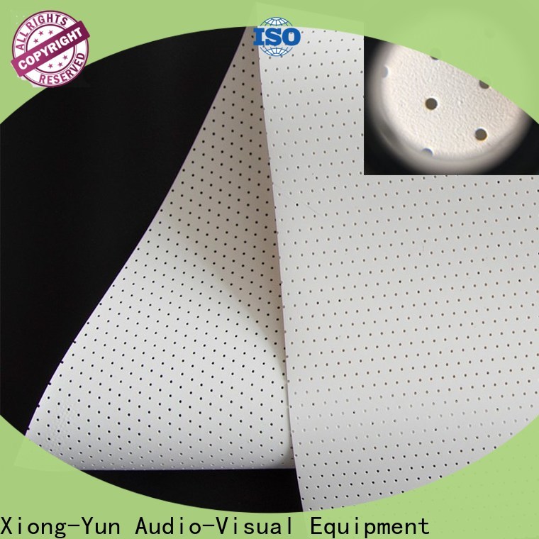 XY Screens acoustically acoustic absorbing fabric manufacturer for motorized projection screen