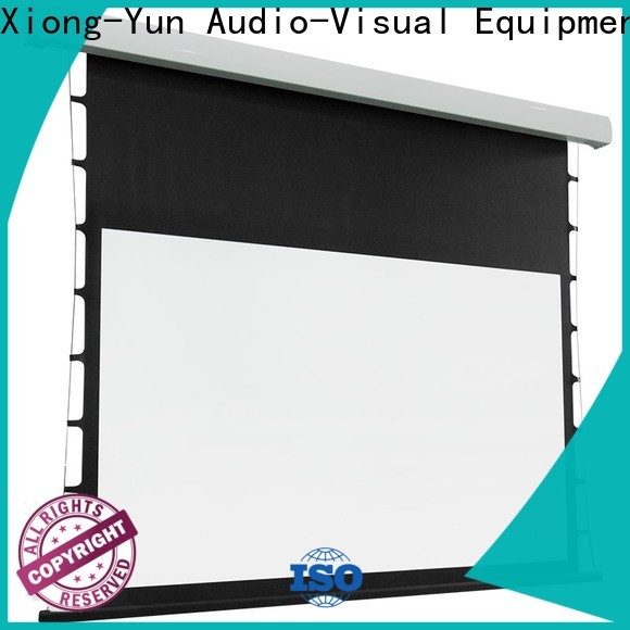XY Screens manual tab tensioned projector screen factory price for home
