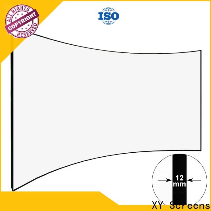 XY Screens mini curved projector screen supplier for household