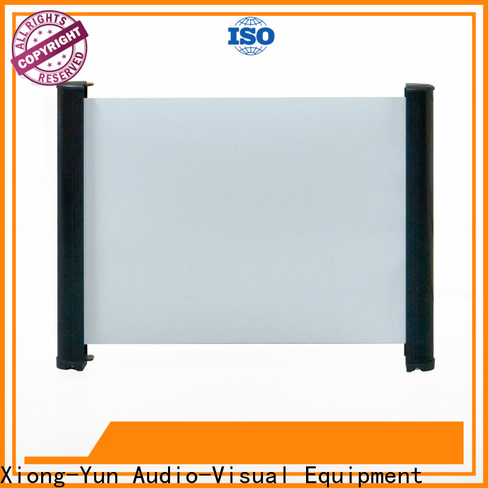 XY Screens retractable tabletop projector screens factory price for household