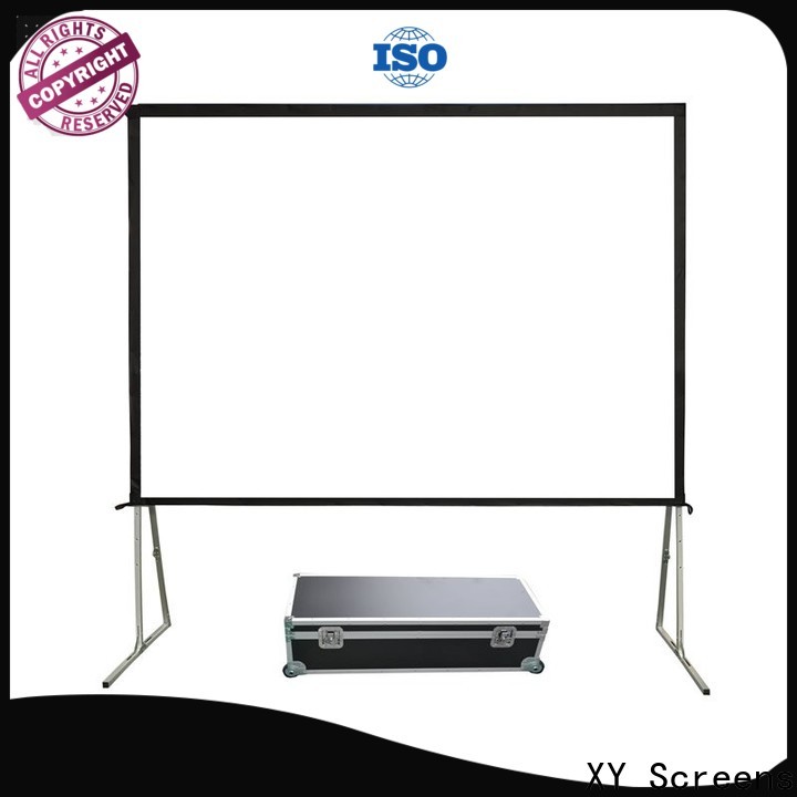 XY Screens curved outdoor video projector personalized for public