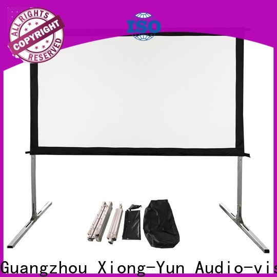 curved outdoor retractable projector screen personalized