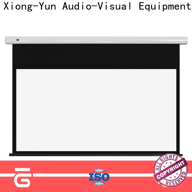 XY Screens intelligent tensioned projector screen supplier for living room