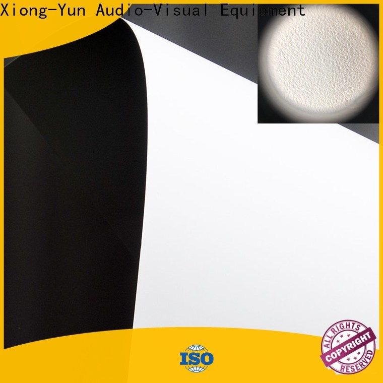 XY Screens durable front fabrics design for motorized projection screen
