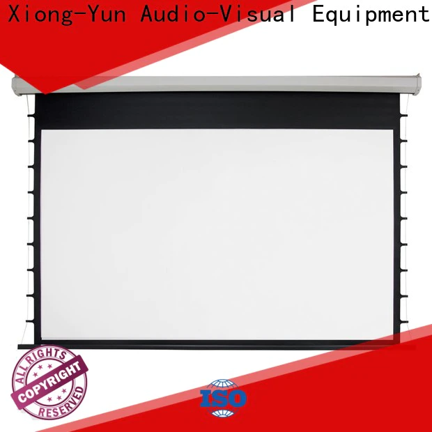 XY Screens retractable Motorized Projection Screen supplier for home