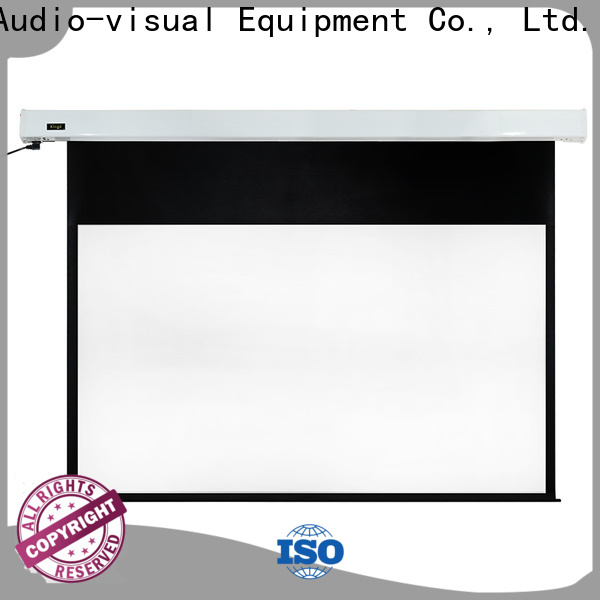 retractable motorized projector screen supplier for rooms