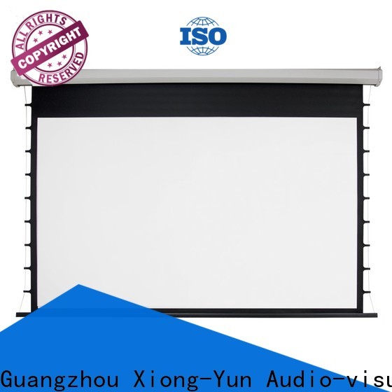 XY Screens stable motorized screens personalized for theater