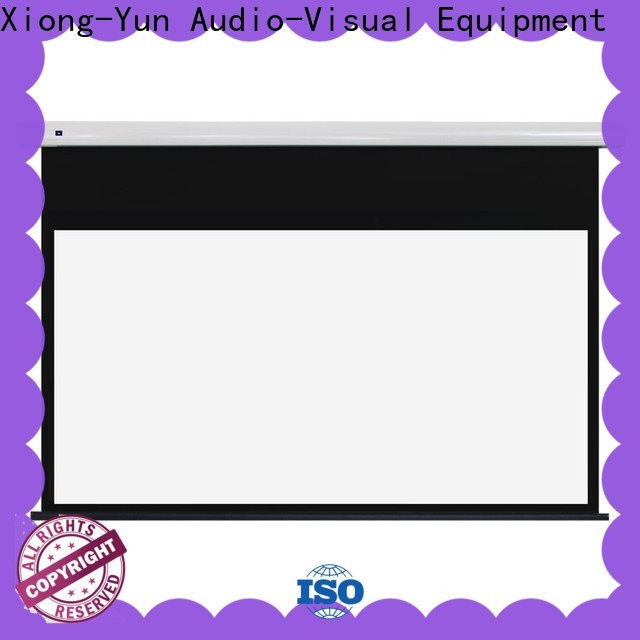XY Screens intelligent tab tensioned projector screen wholesale for living room