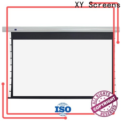 XY Screens electric tensioned projector screen wholesale for household