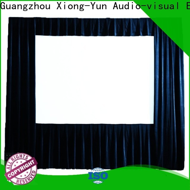 XY Screens fast folding outdoor pull down projector screen personalized for park