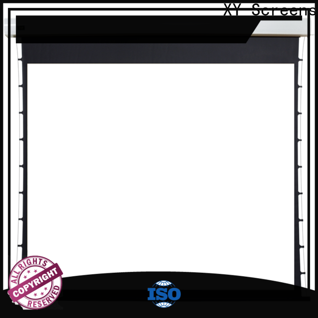 curved motorized projector screen factory price for theater