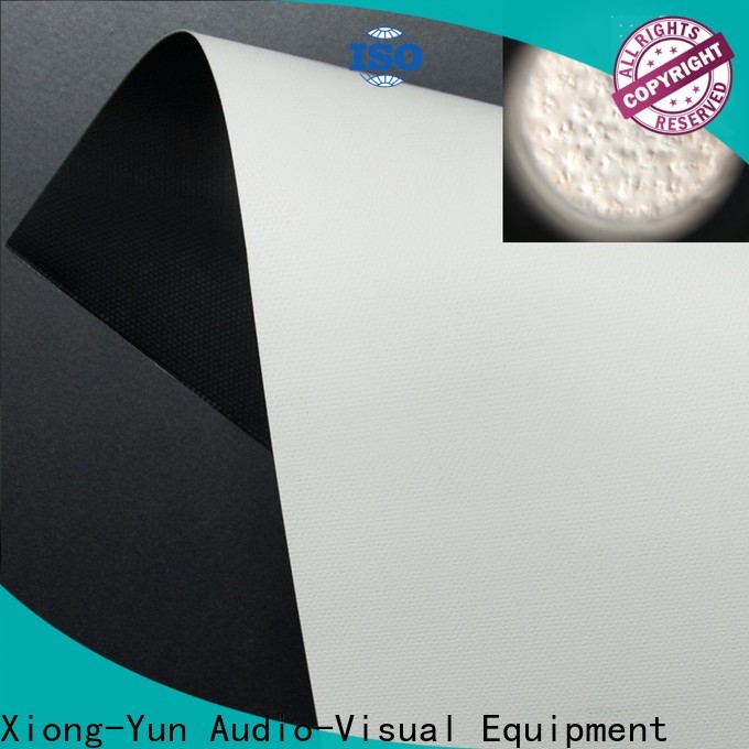 XY Screens quality front and rear fabric inquire now for motorized projection screen