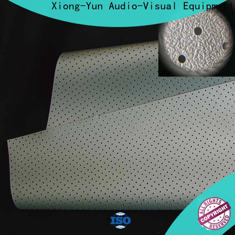 XY Screens metallic acoustic absorbing fabric manufacturer for motorized projection screen